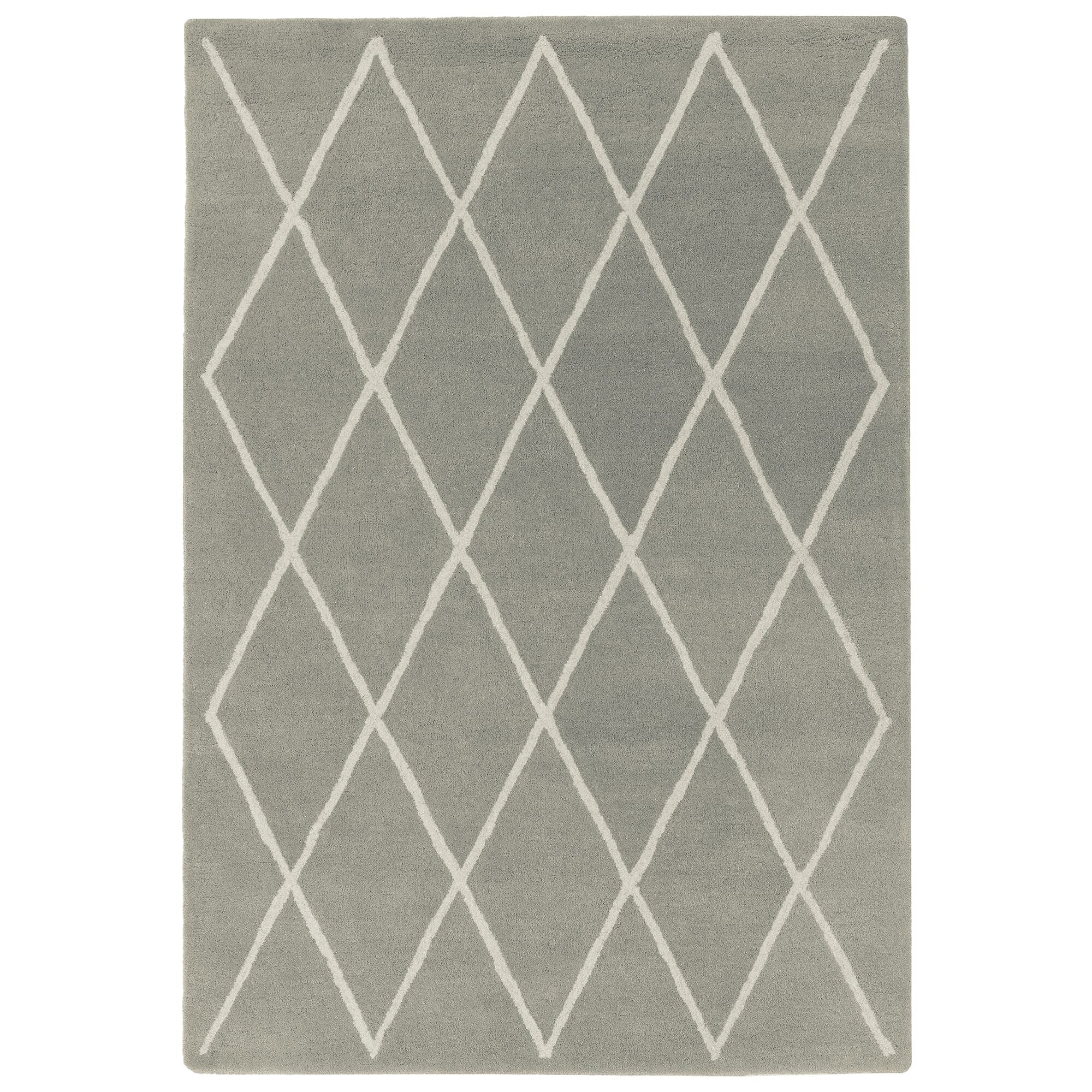 Albany Diamond Silver Rug