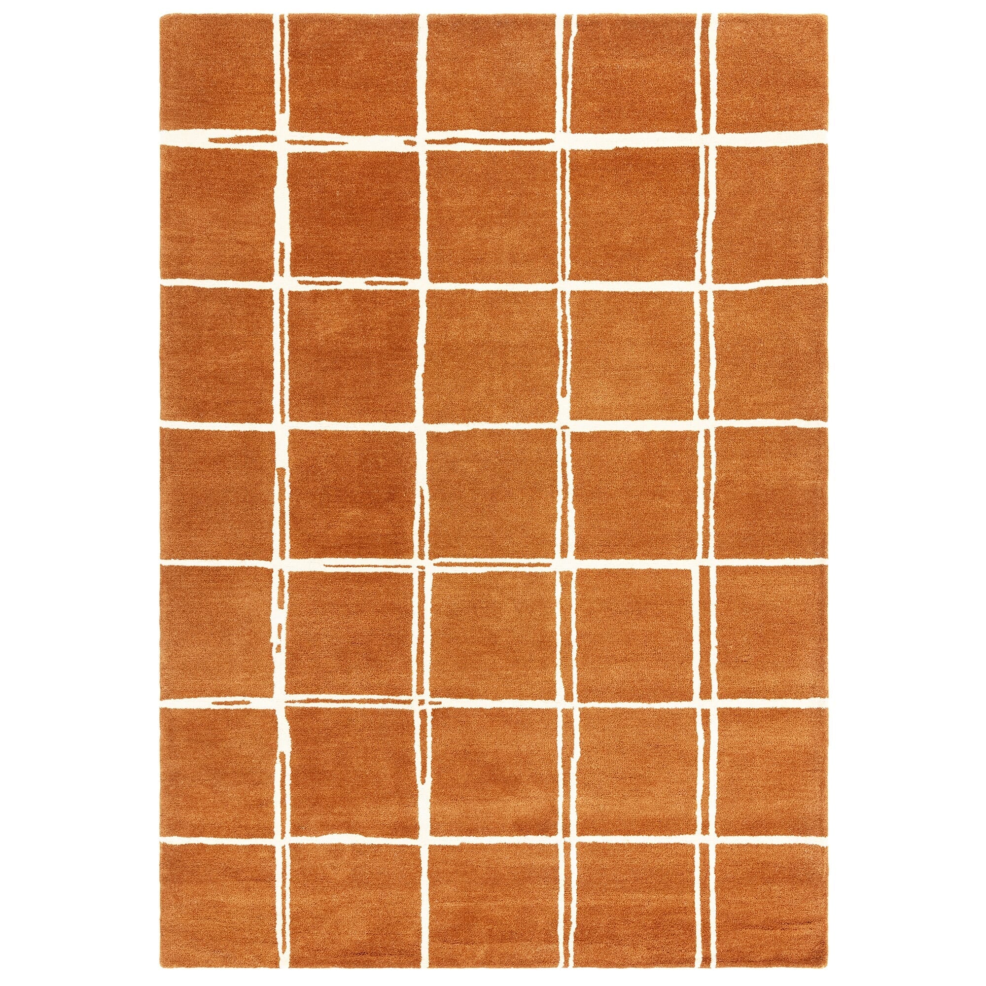 Albany Grid Rust Rug