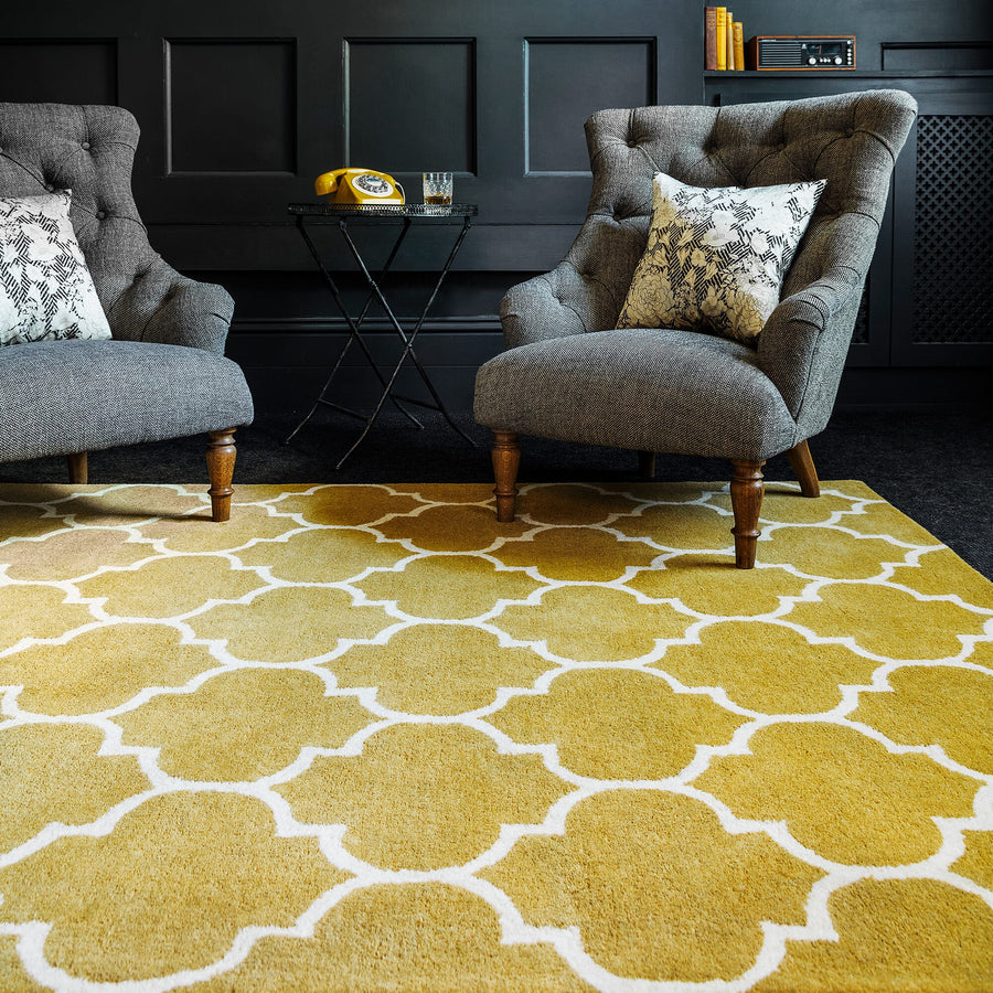 Albany Ogee Ochre Rug