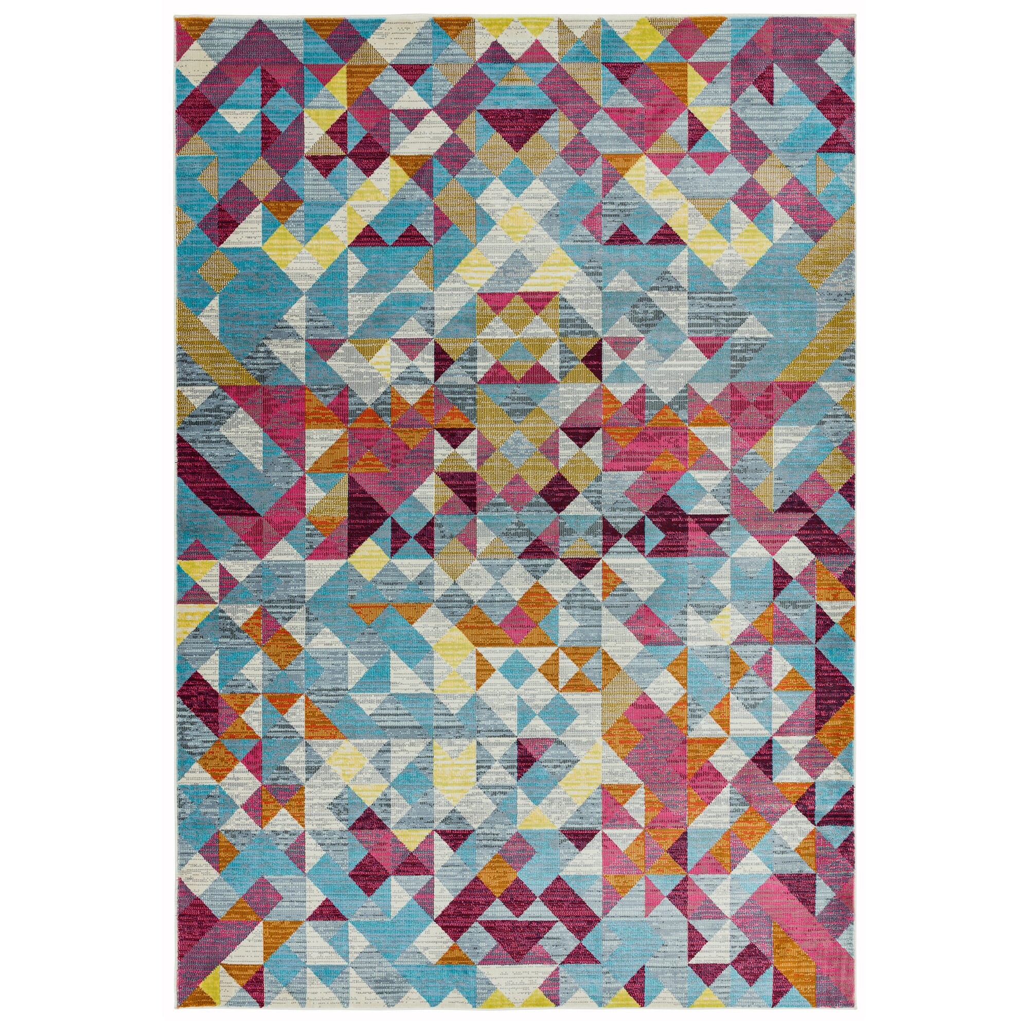 Amelie Rhombus Flatweave Multi Colour Rug AM11