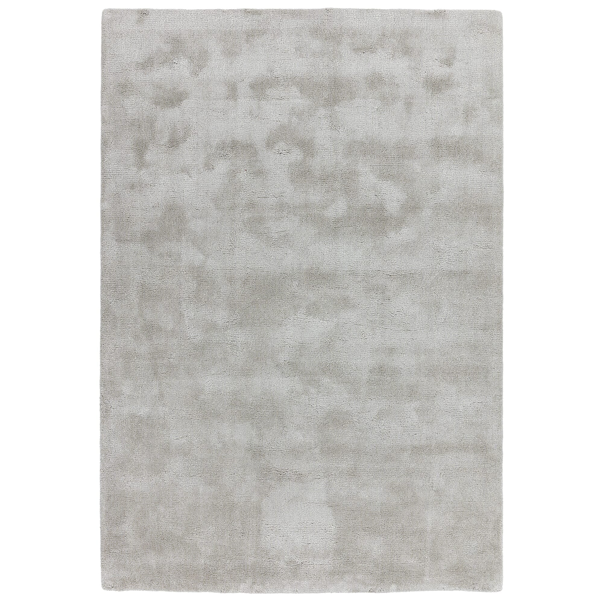 Aran Feather Grey Hand Woven Wool and Viscose Rug