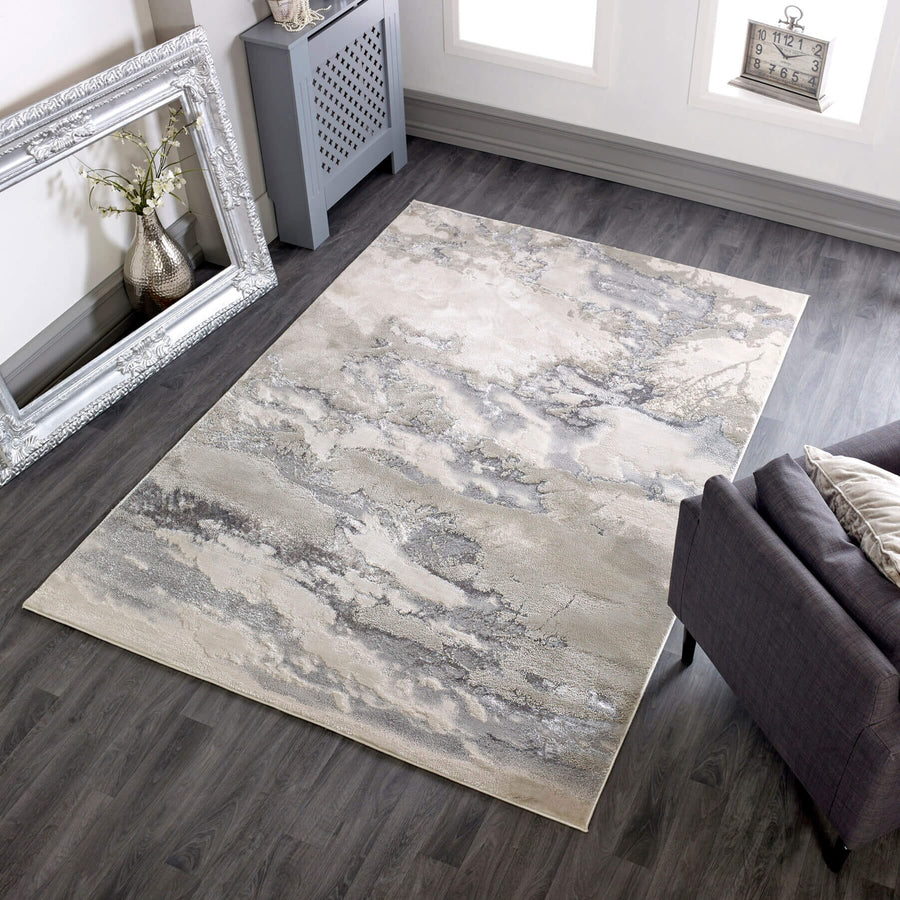 Aurora Cloud Metallic Rug AU02