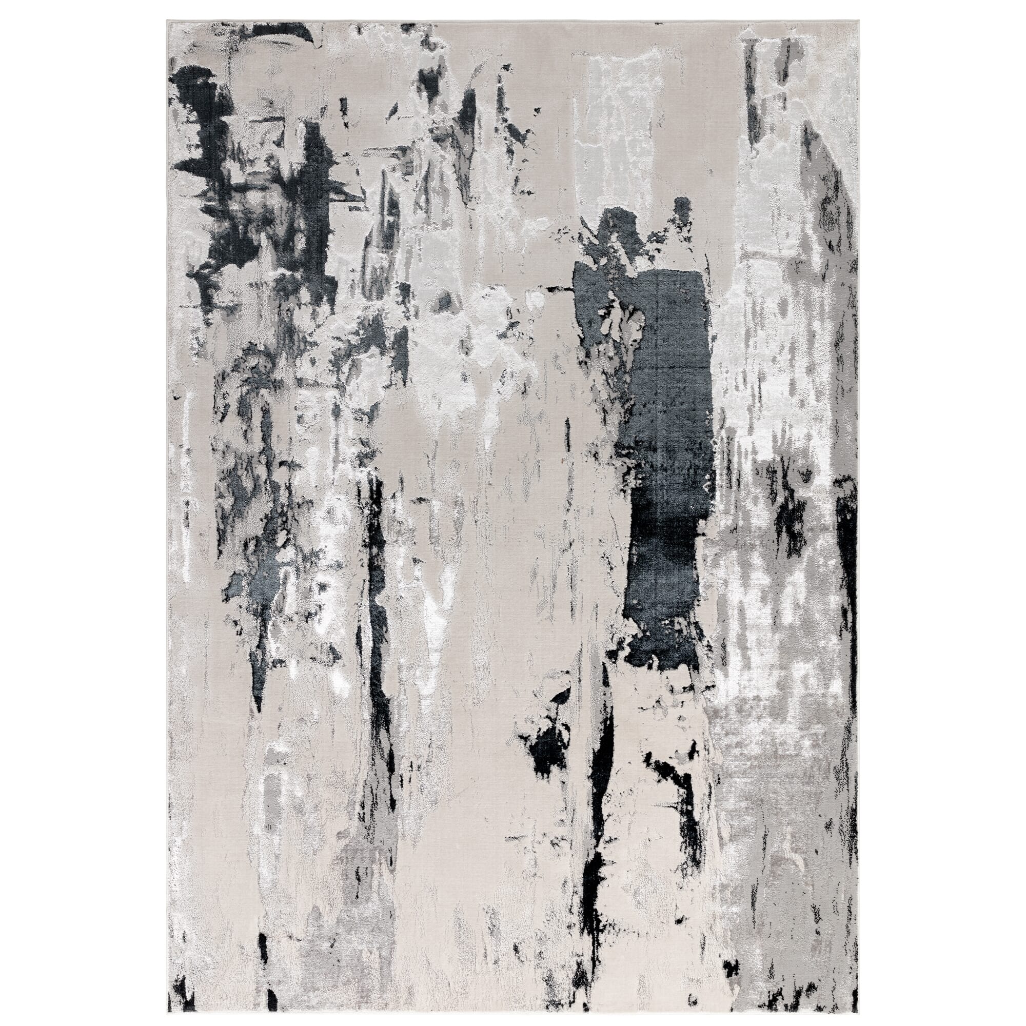 Aurora Glacier Metallic Silver Rug AU10