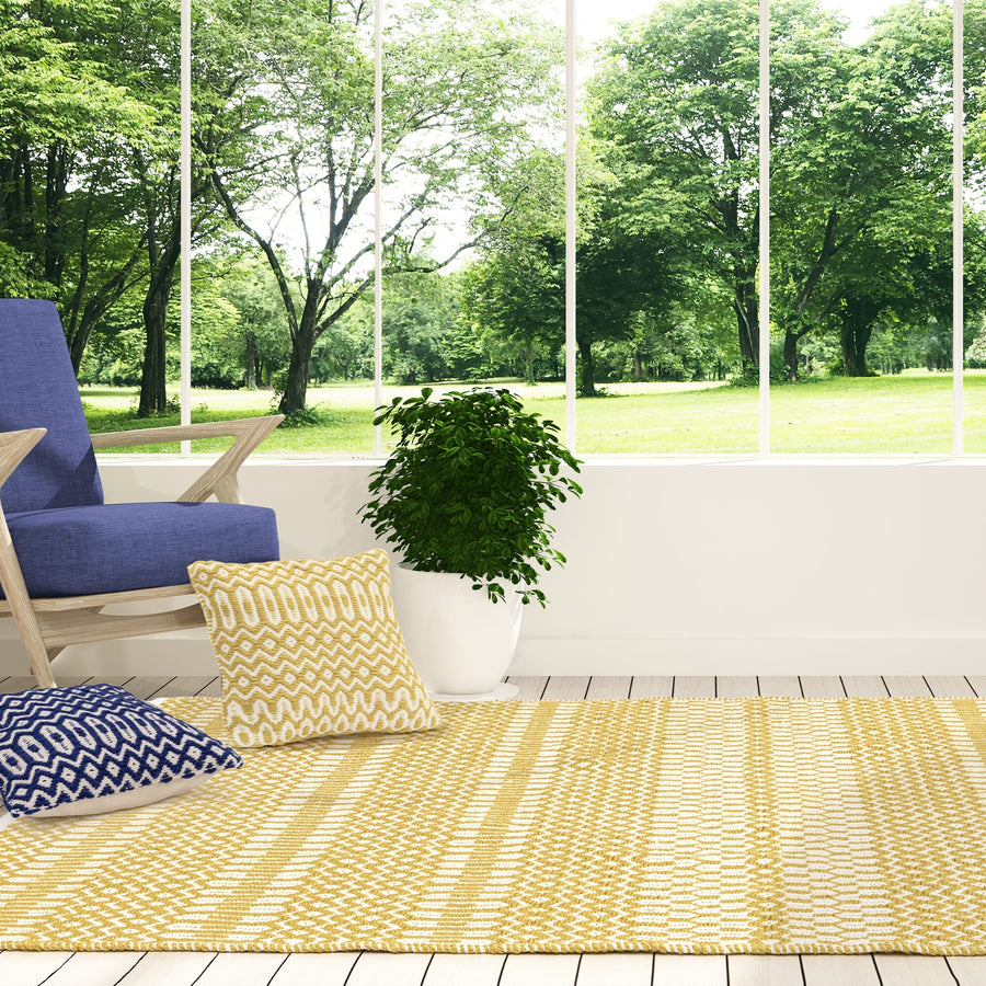 Halsey Mustard Indoor/Outdoor Rug