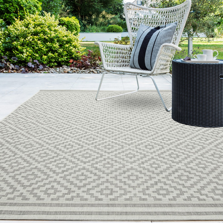 Patio PAT11 Diamond Grey Rug