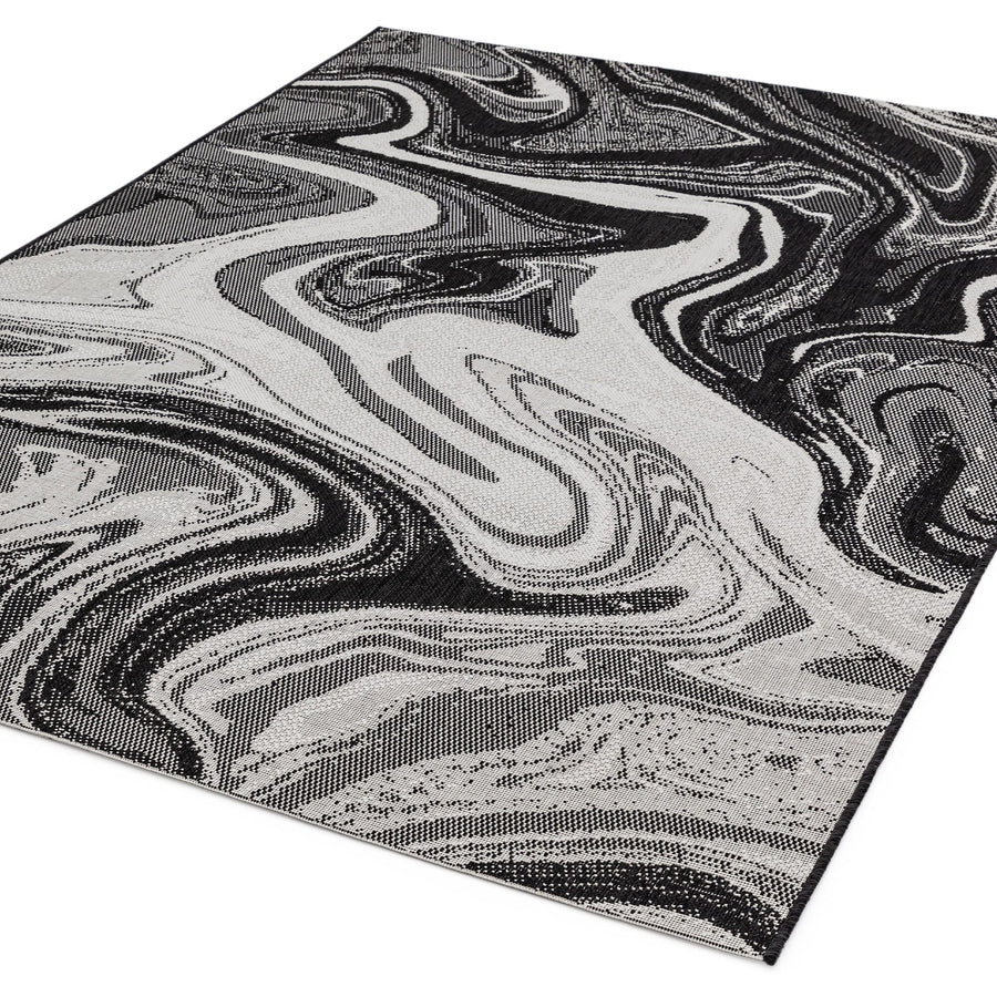 Patio PAT19 Black Marble Rug