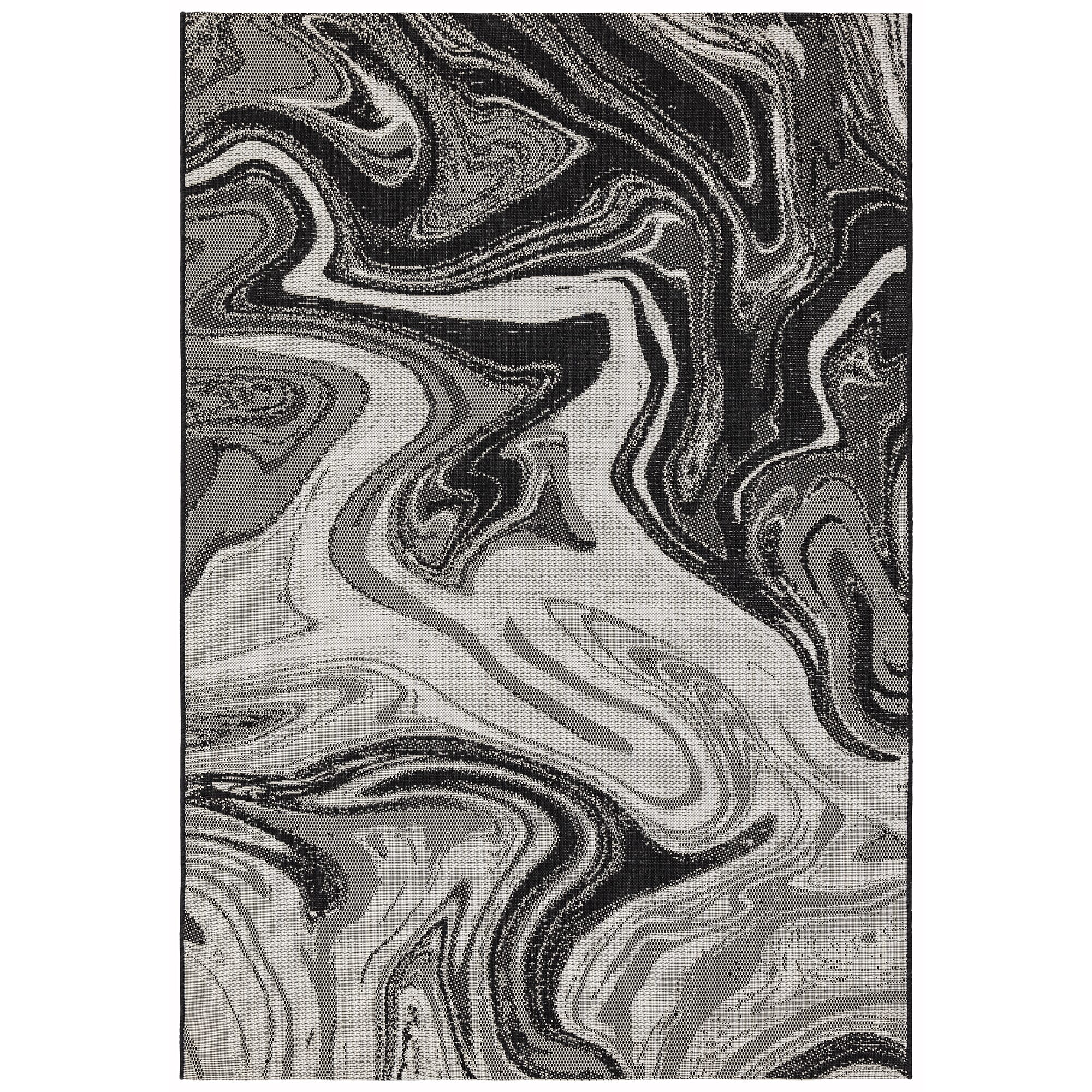 Patio PAT19 Black Marble Rug