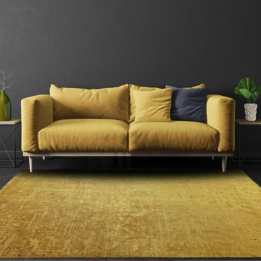 Zehraya Gold Abstract Rug ZE09