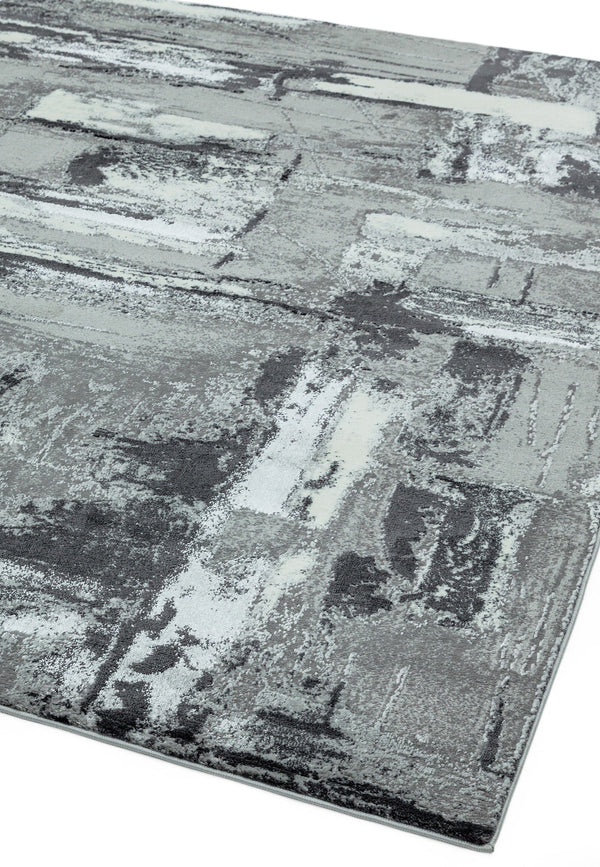 Orion Decor Grey Metallic Rug OR02 Asiatic Carpets London