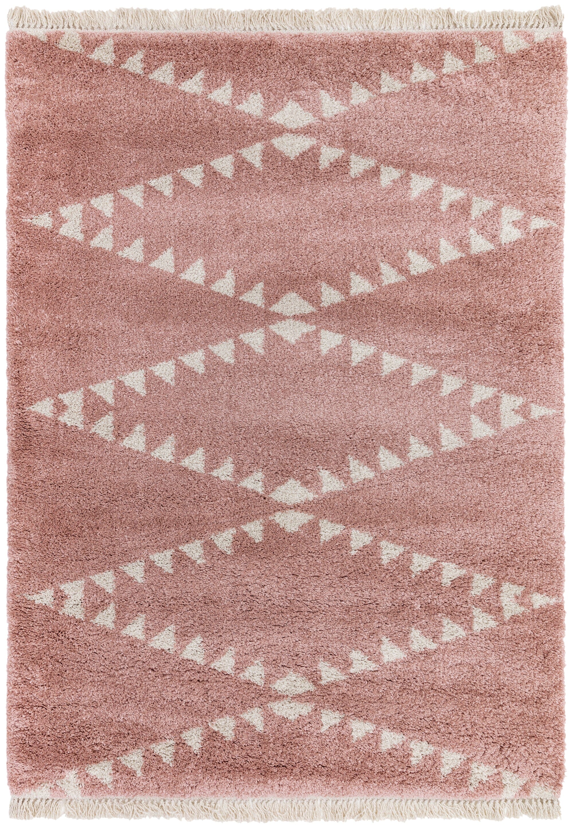 Rocco Pink Berber Style Rug RC01