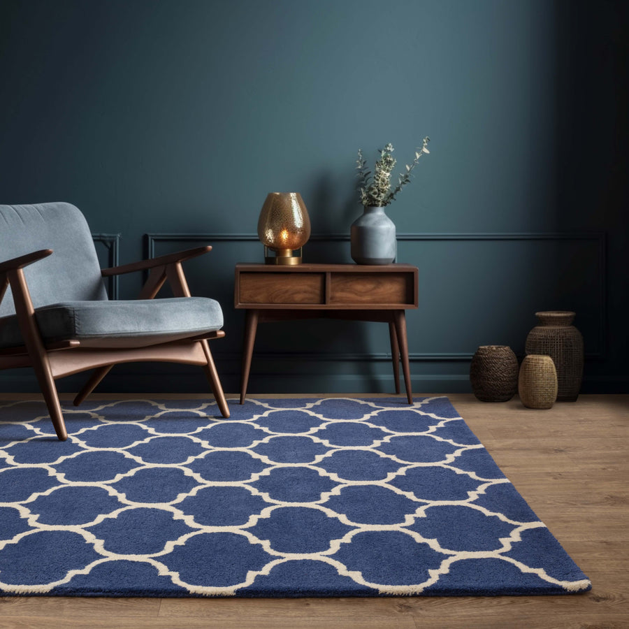 Albany Ogee Blue Rug