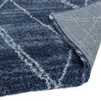 Alfombra Alto Marroquí Azul y Crema AL01