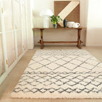 Alfombra Alto Marroquí Crema y Gris AL02
