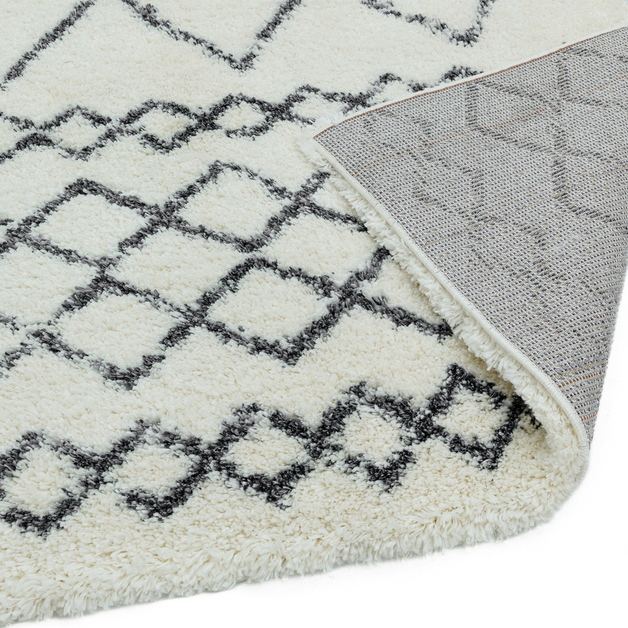 Alfombra Alto Marroquí Crema y Gris AL02