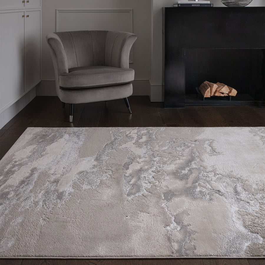 Aurora Cloud Metallic Rug AU02