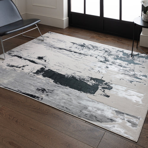 Alfombra Aurora Glacier Metálica Plata AU10