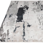 Aurora Glacier Metallic Silver Rug AU10