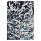 Aurora Foam Metallic Blue Rug AU21