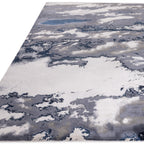 Alfombra Aurora Storm Metálica Azul AU20