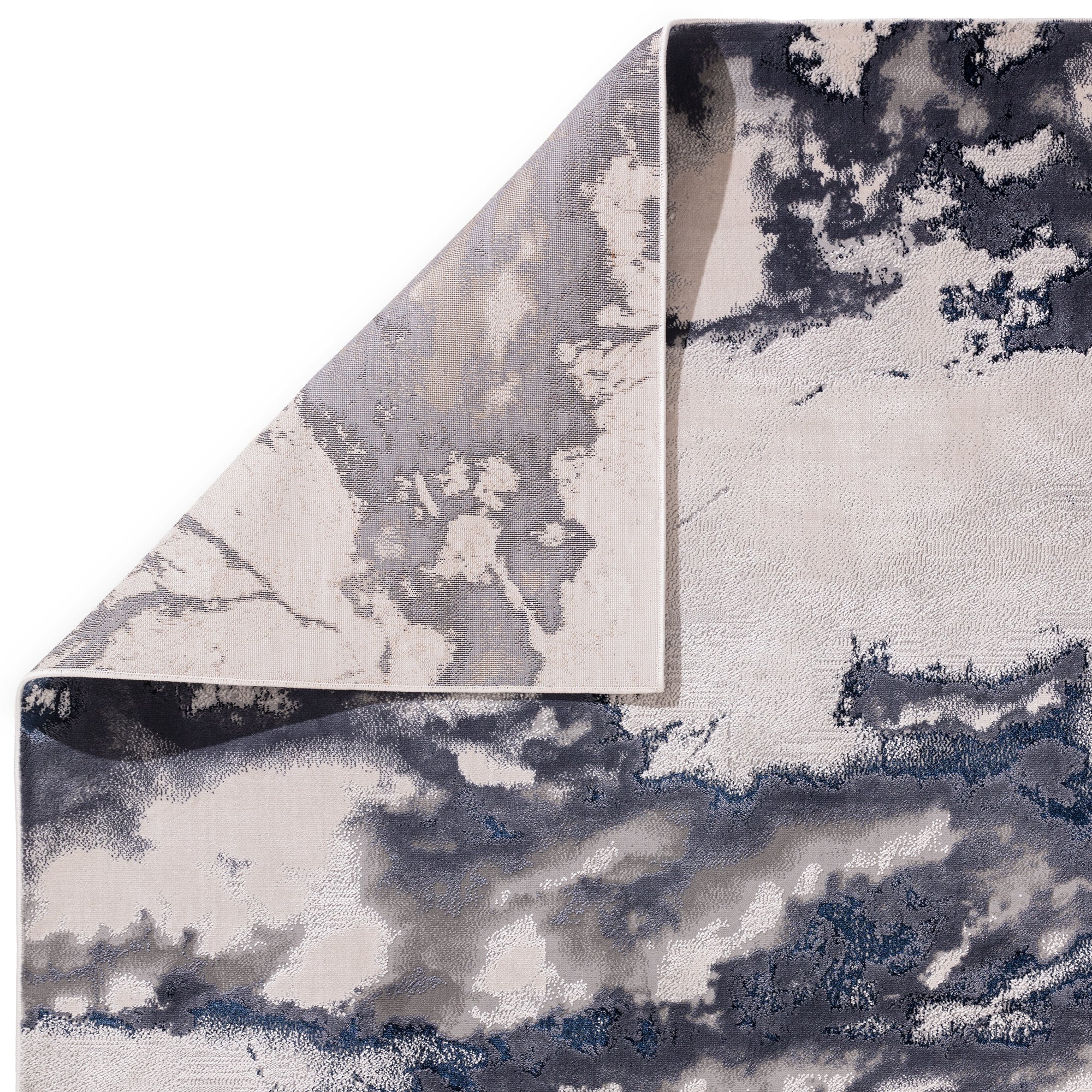 Alfombra Aurora Storm Metálica Azul AU20