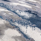 Alfombra Aurora Storm Metálica Azul AU20