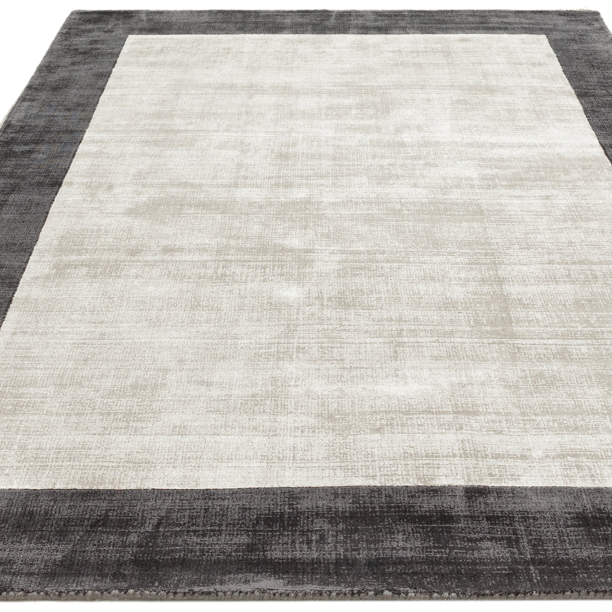 Blade Border Charcoal / Silver Rug