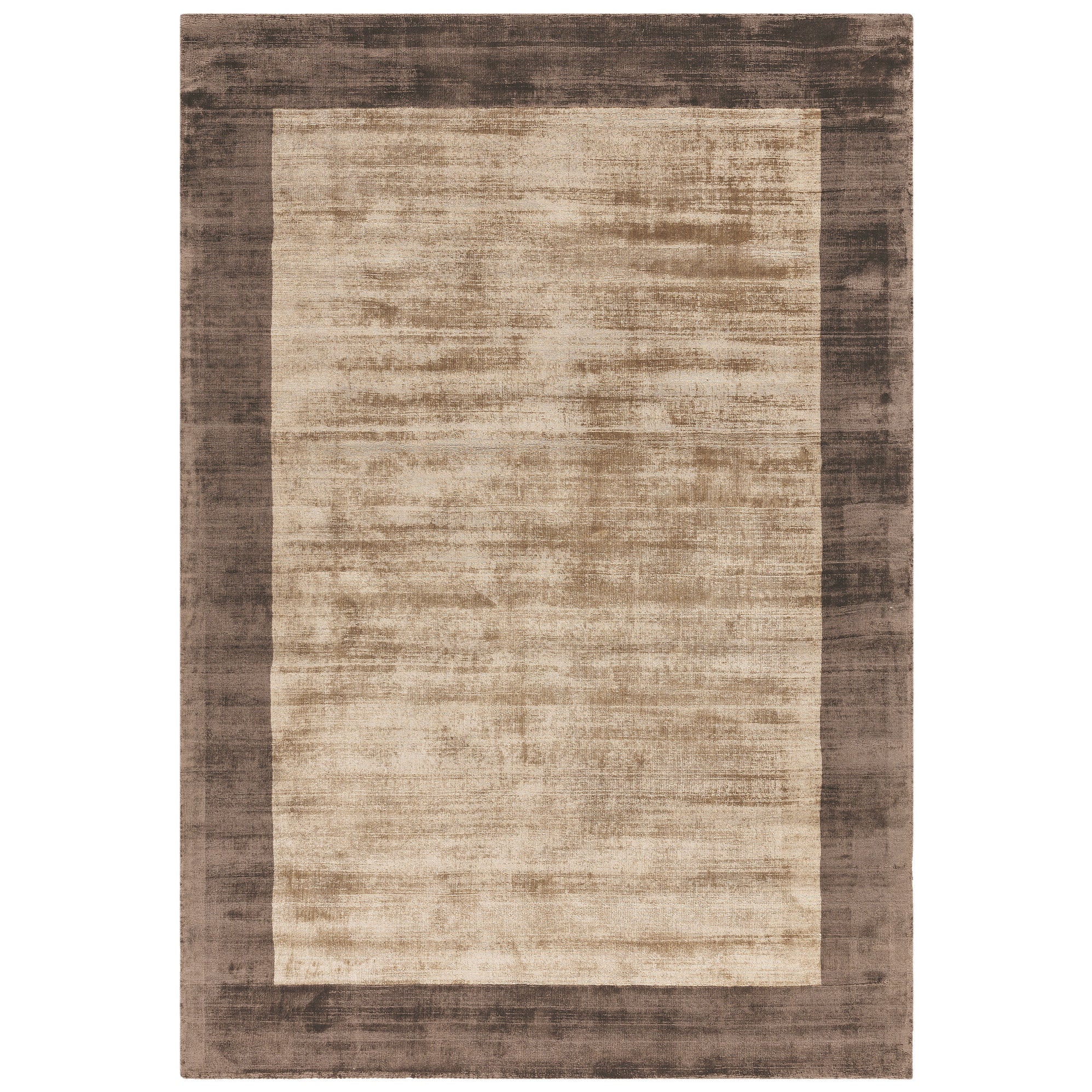 Blade Border Chocolate / Mocha Rug