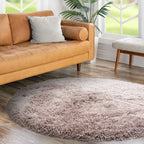 Cascade Silver Shiny Shaggy Rug