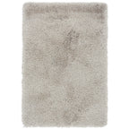 Cascade Silver Shiny Shaggy Rug