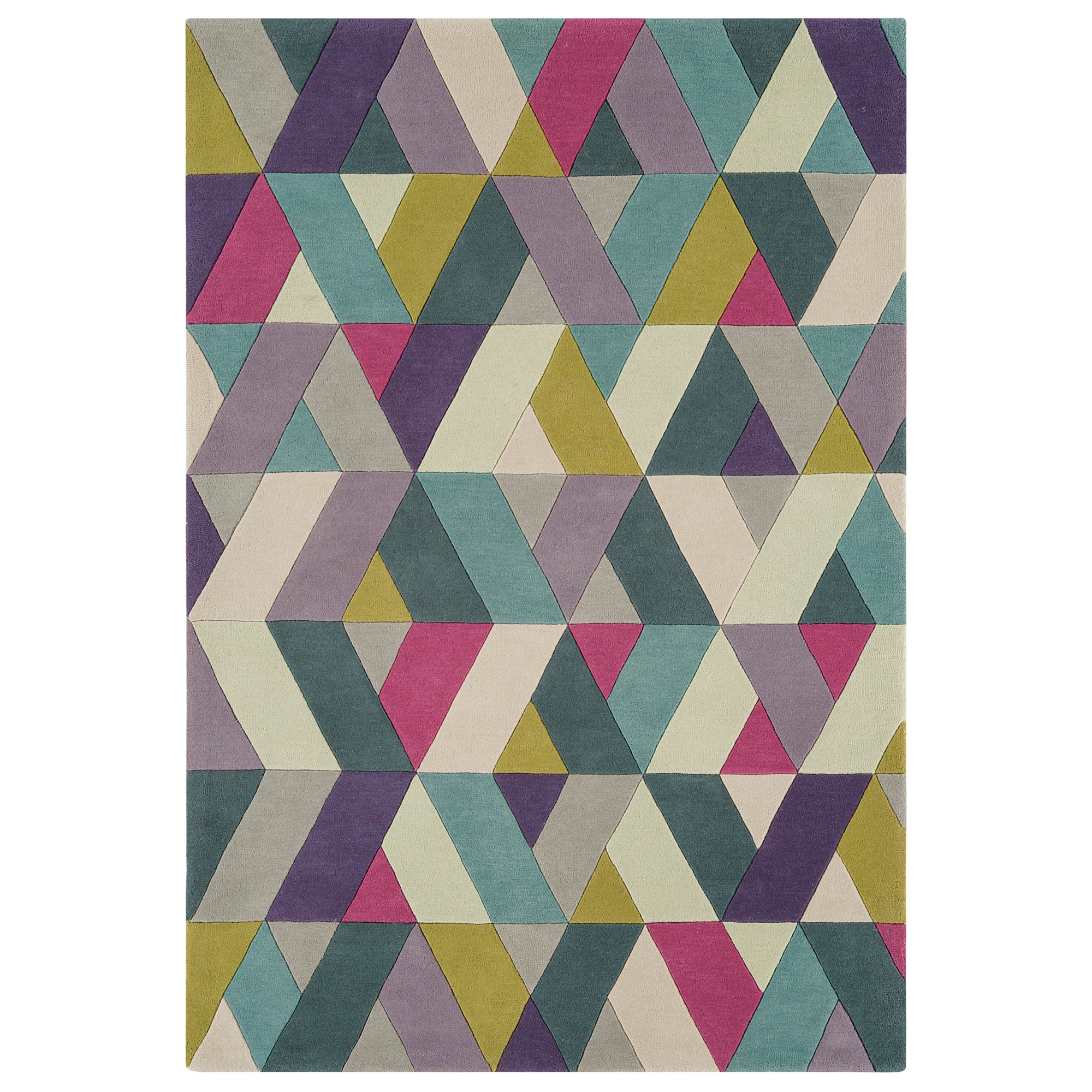 Funk 02 Chevron Blue Green Rug