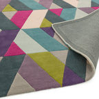 Funk 02 Chevron Blue Green Rug