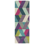 Funk 02 Chevron Blue Green Rug
