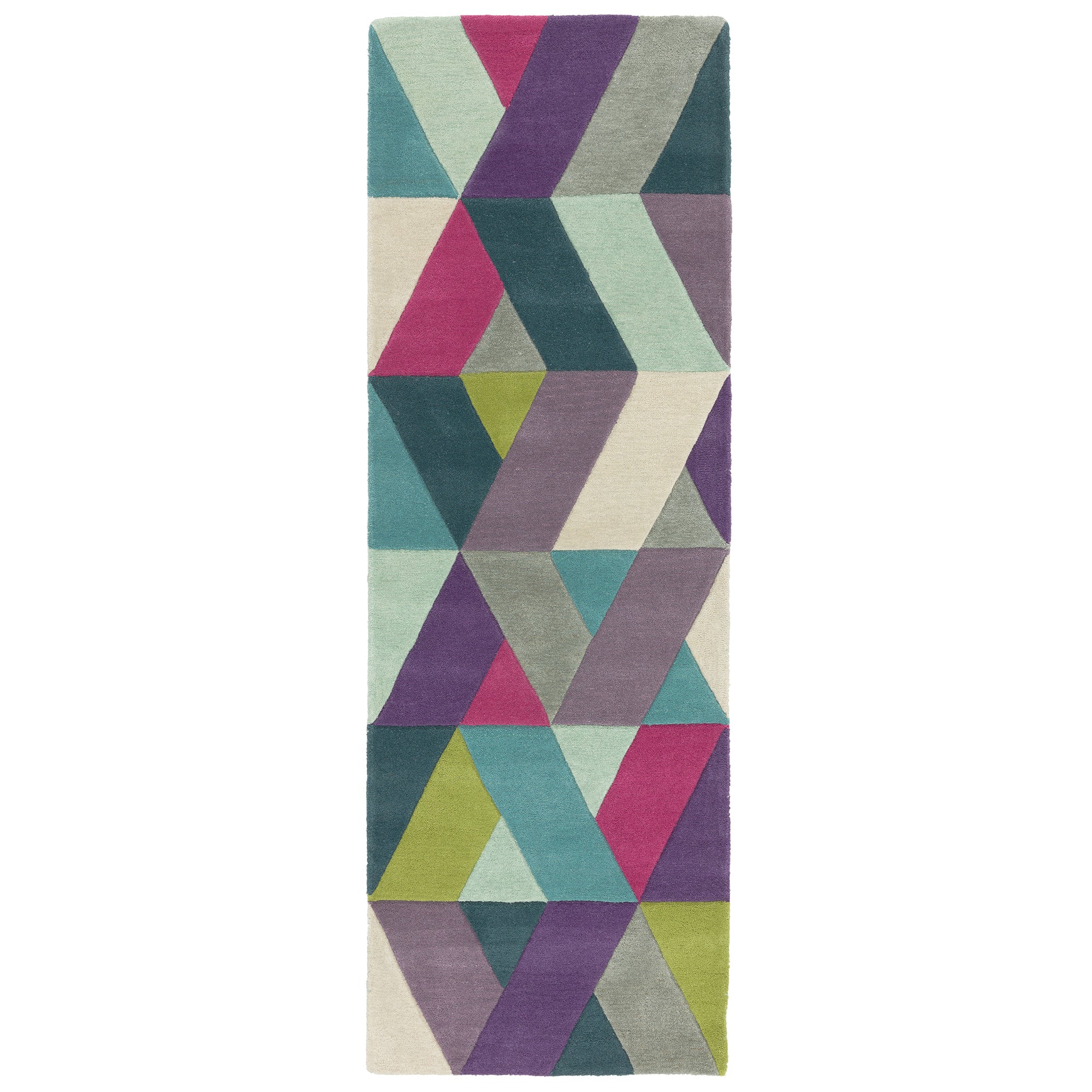 Funk 02 Chevron Blue Green Rug