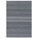 Alfombra Halsey Negro Interior/Exterior
