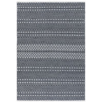 Alfombra Halsey Negro Interior/Exterior