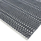 Alfombra Halsey Negro Interior/Exterior