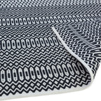 Alfombra Halsey Negro Interior/Exterior