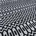 Alfombra Halsey Negro Interior/Exterior