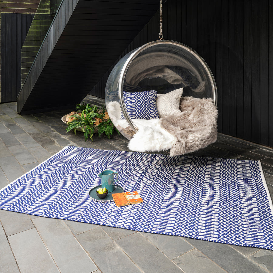 Halsey Blue Indoor/Outdoor Rug