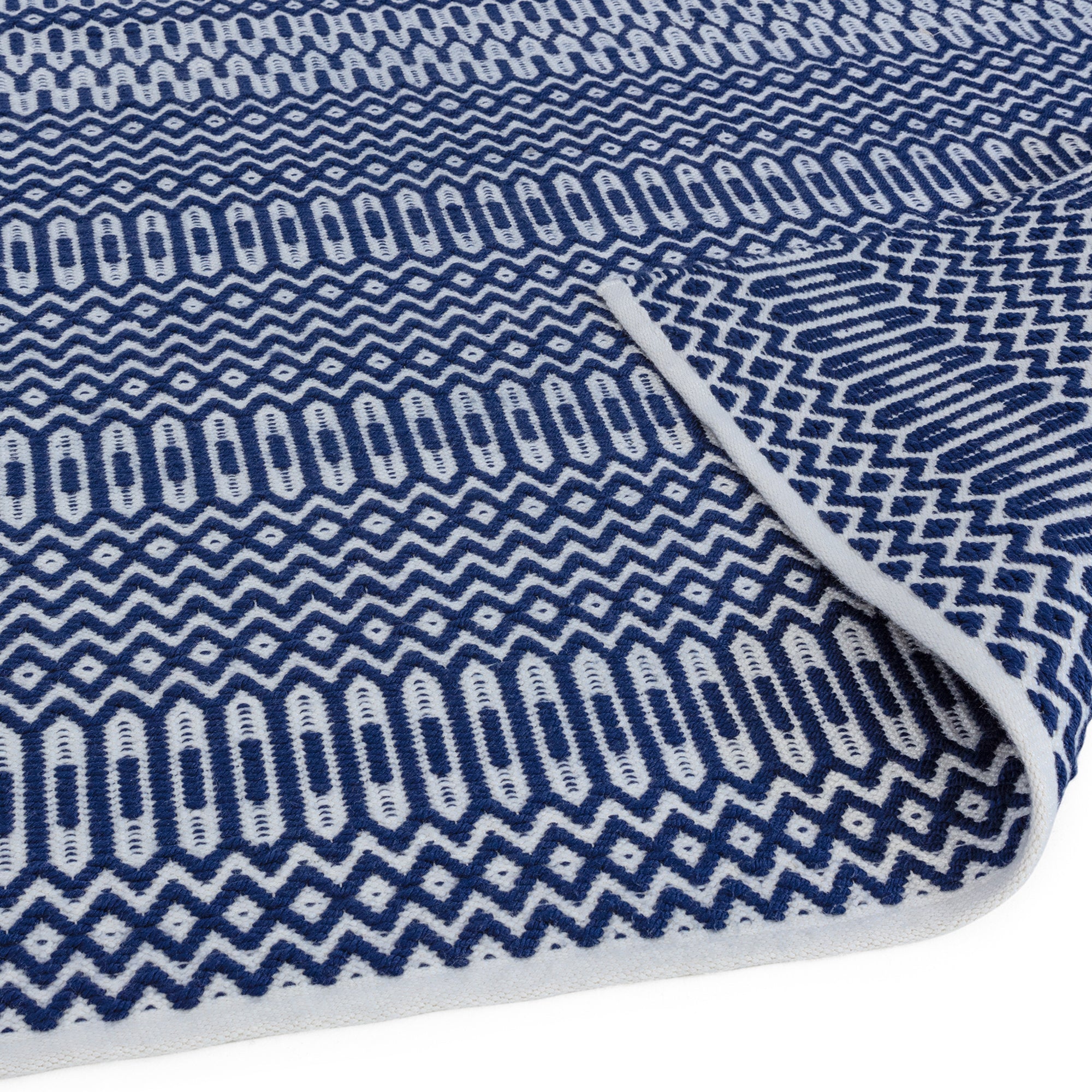 Alfombra Halsey Azul Interior/Exterior