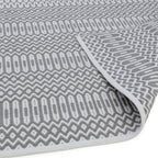 Alfombra Halsey Gris Interior/Exterior