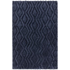 Harrison Navy High Low Shaggy Tufted Rug
