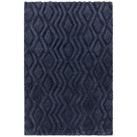 Harrison Navy High Low Shaggy Tufted Rug