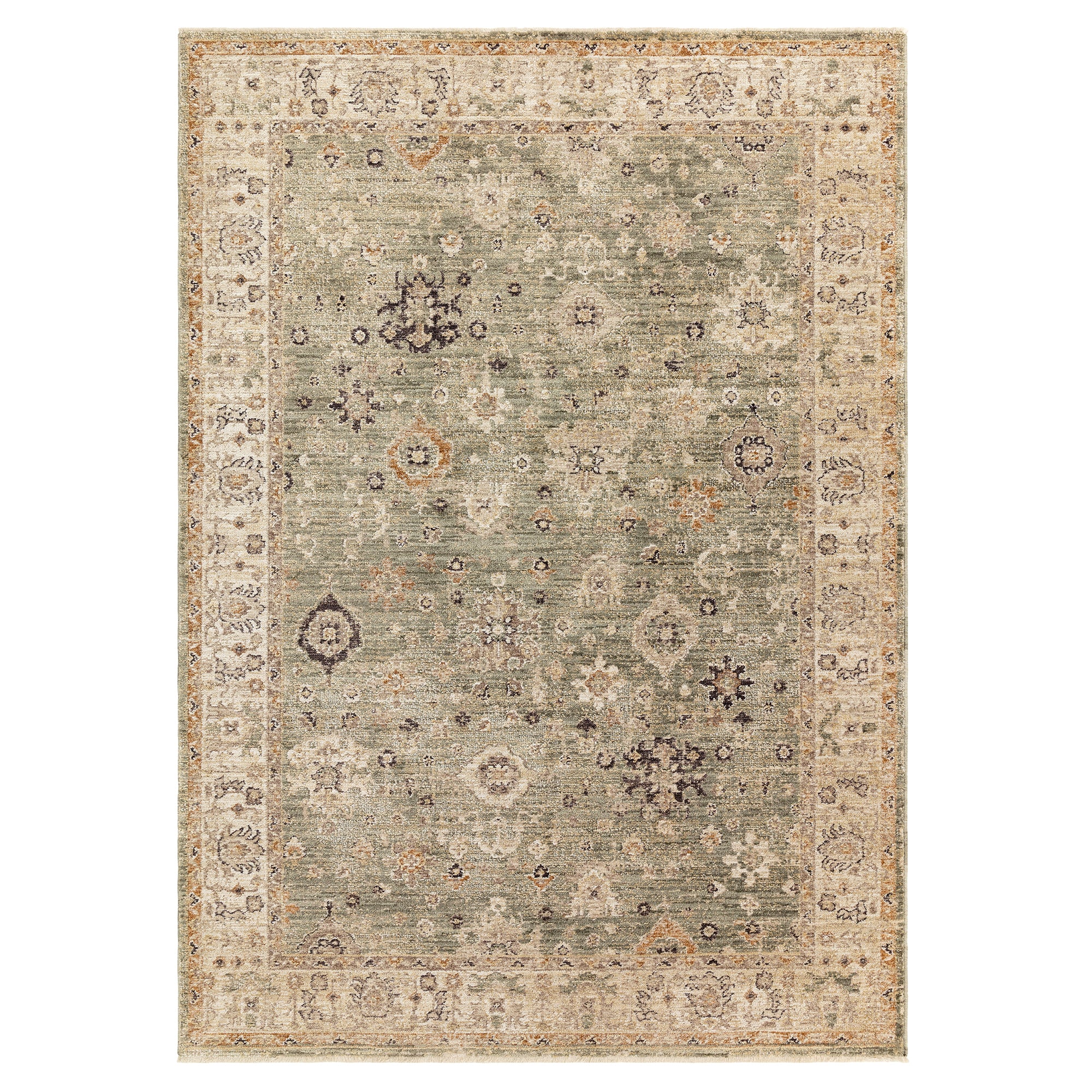 Alfombra Heriz HE04 Verde Ornamental