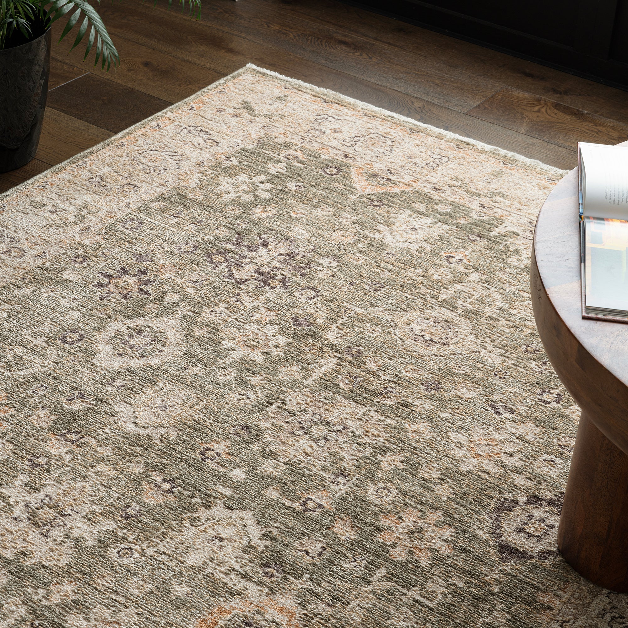Alfombra Heriz HE04 Verde Ornamental