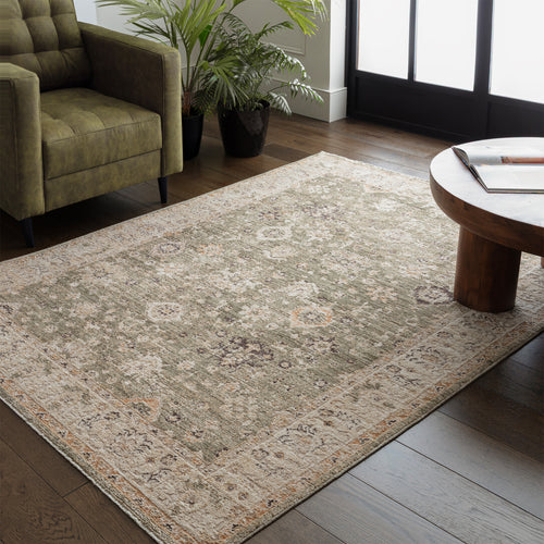 Alfombra Heriz HE04 Verde Ornamental