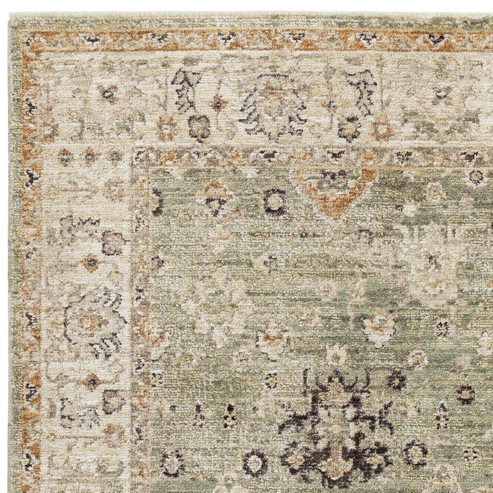 Alfombra Heriz HE04 Verde Ornamental