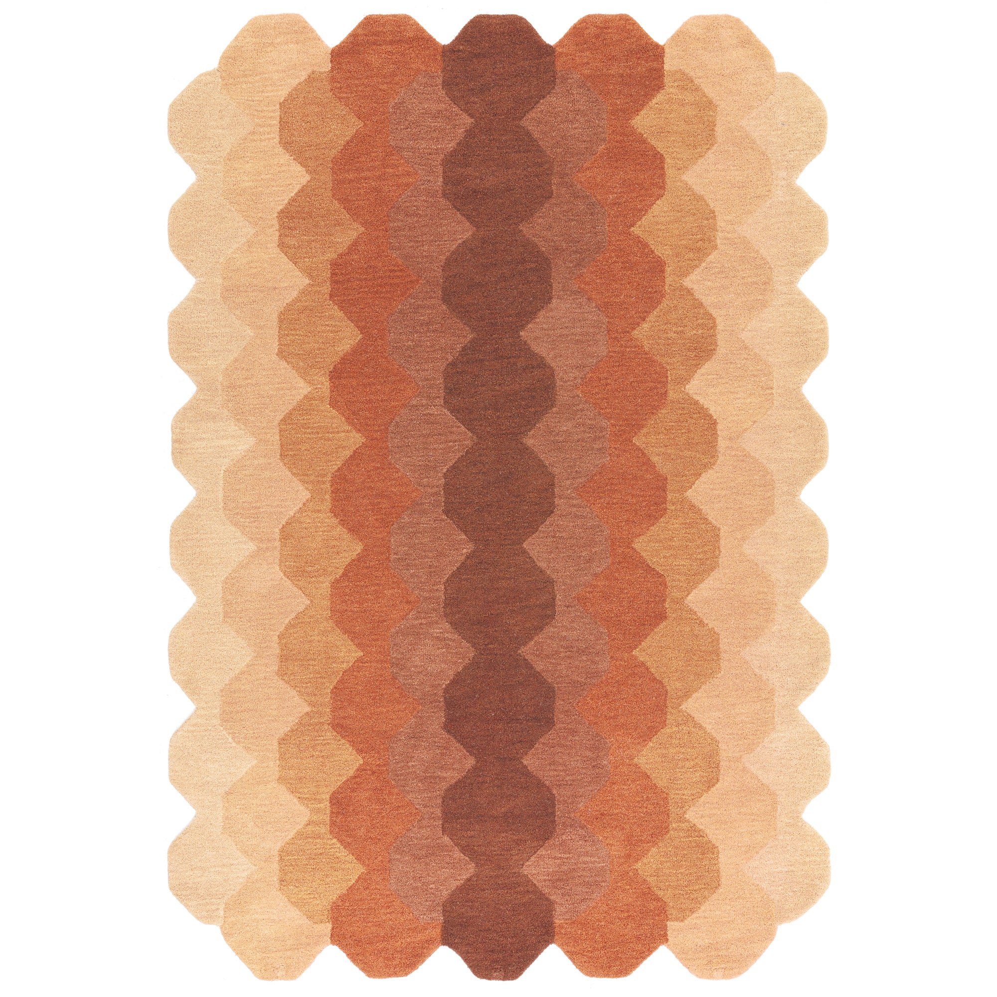 Hive Rust Rug