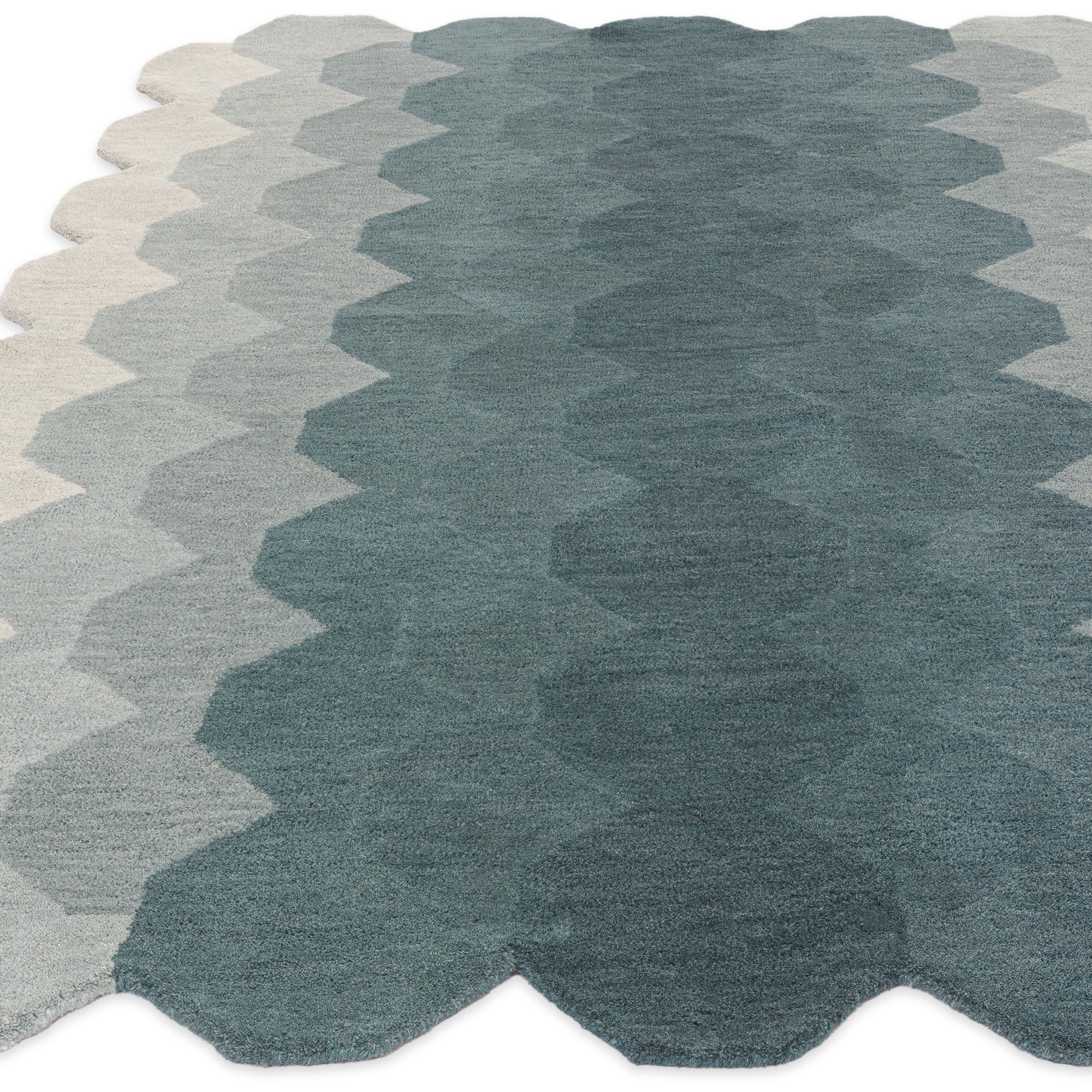 Alfombra Hive Verde Azulado