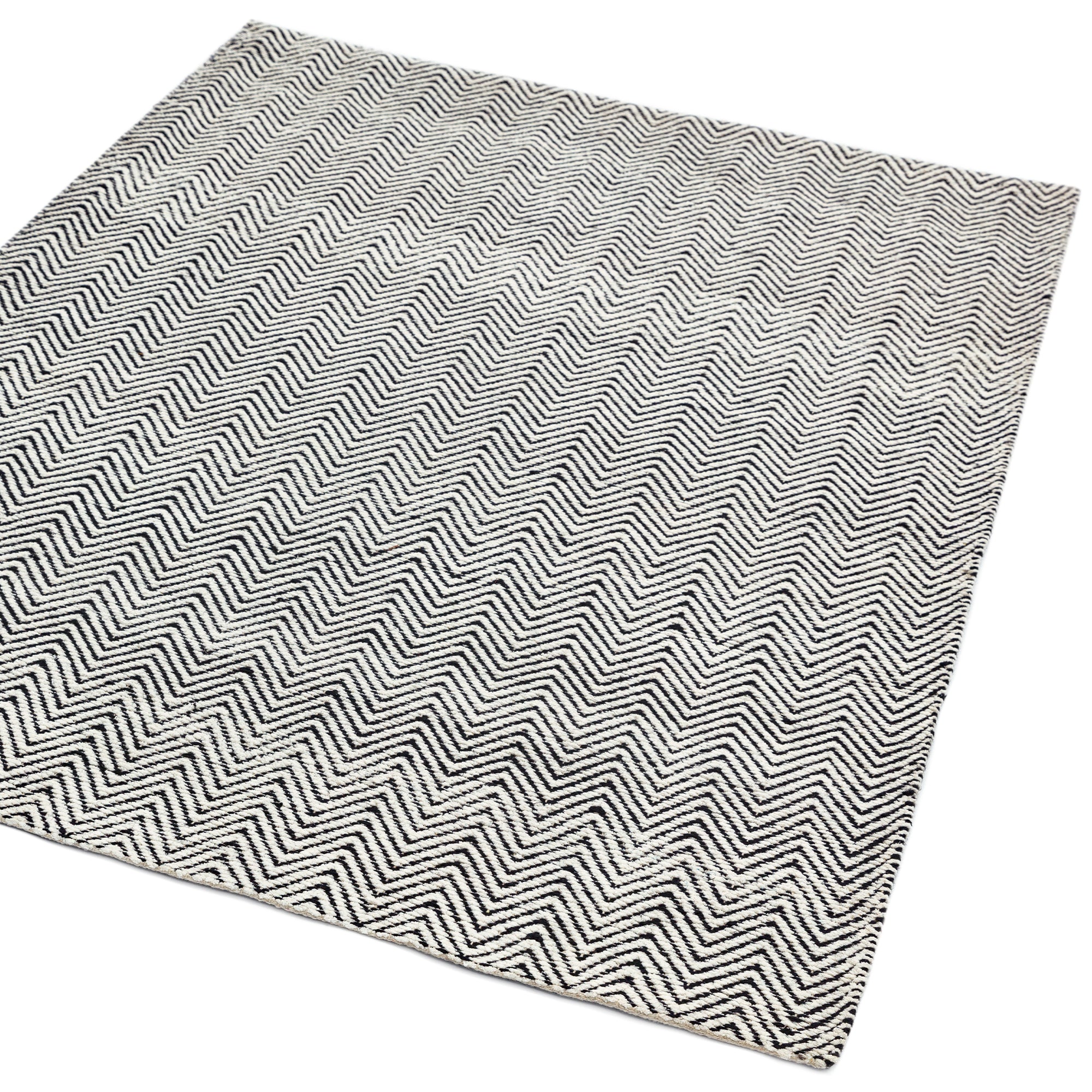 Alfombra Ives Negro/Blanco